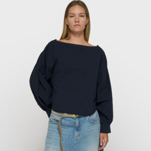 10DAYS Bluse Boatneck blouse poplin Night Sky, weitere Ansicht
