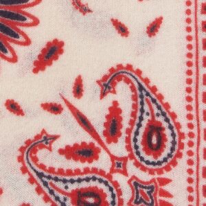 PURSCHOEN Bandana Paisley Bloom small White-Red-Navy