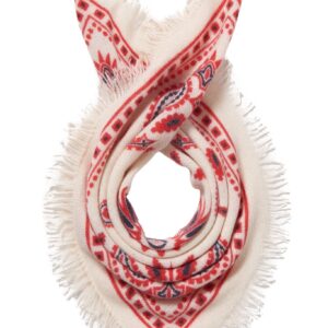 PURSCHOEN Bandana Paisley Bloom small White-Red-Navy