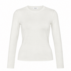 Bloom Longsleeve Fitted round neck White
