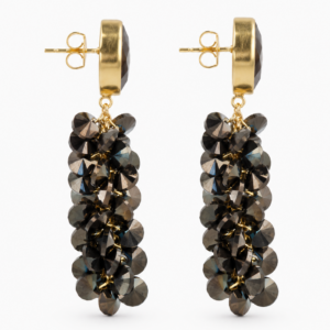 Lott Gioielli Ohrringe Lonneke Cluster Sequins Braun Ansicht 2