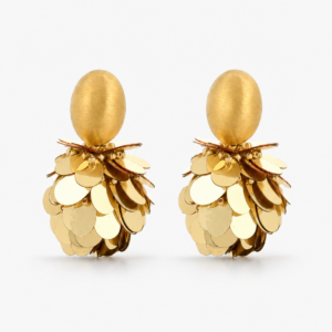 Lott Gioielli Ohrringe Veda Sequin Kastanie M Gold Ansicht 1