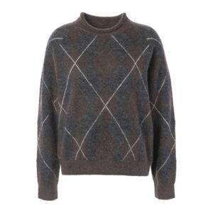 Jcsophie Pullover Rimini Small Brown Argyle R6419 01