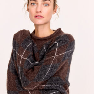 Jcsophie Pullover Rimini Small Brown Argyle R6419 Galerie 01