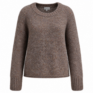 Milano Italy Strickpullover Raglan Taupe