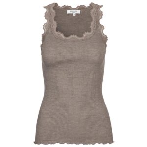 Rosemunde Spitzen Top Brown Melange 5205 821