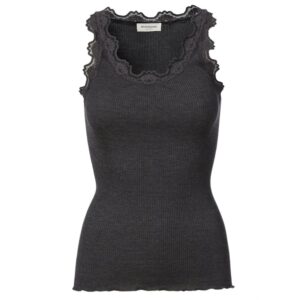 Rosemunde Spitzen Top Dark Grey Melange