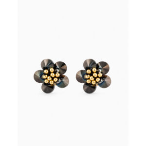 Lott Gioielli Ohrringe Teuntje Flower Stud Braun/Gold Ansicht 1