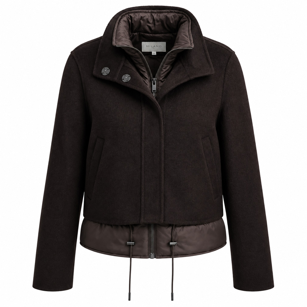 Genial Conceptstore Milano Italy 2in1 Jacke Mocca