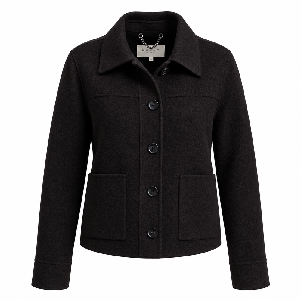 Genial Conceptstore Milano Italy Jacke Wolle Mocca