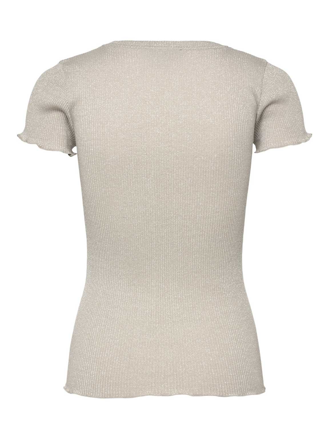 Rosemunde Lurex T-Shirt Boston in Rainy Day