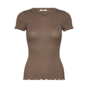 Rosemunde Lurex T-Shirt Boston in Walnut