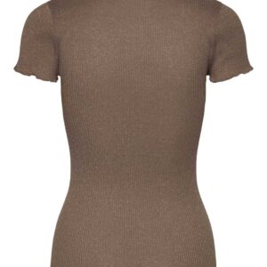 Rosemunde Lurex T-Shirt Boston in Walnut