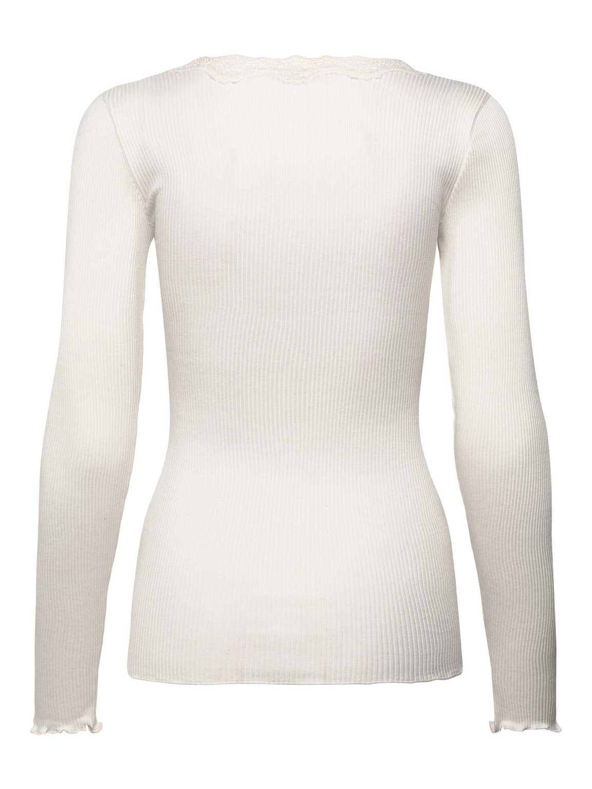 Rosemunde Seiden Langarmshirt Babette in Ivory