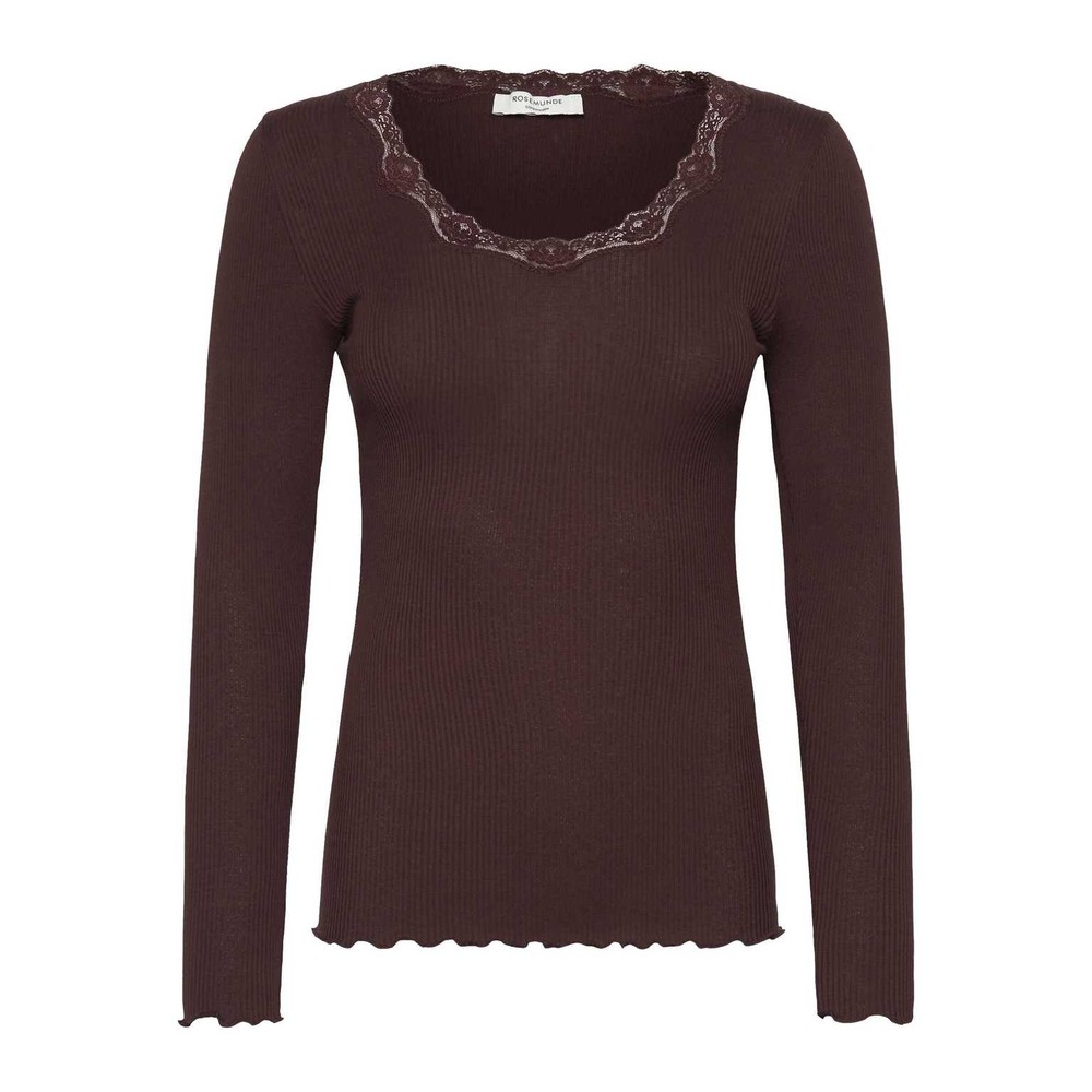 Rosemunde Seiden Langarmshirt Babette in Mole
