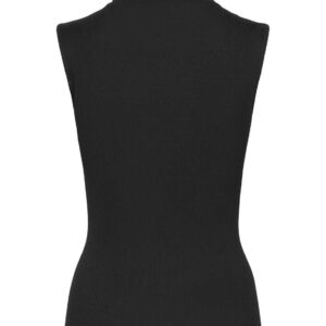 Rosemunde Seiden Rollkragentop Beatha in Black