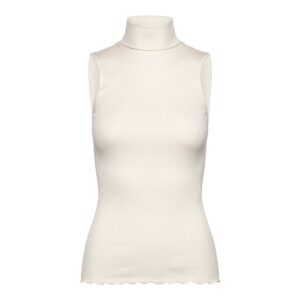 Rosemunde Seiden Rollkragentop Beatha in Ivory