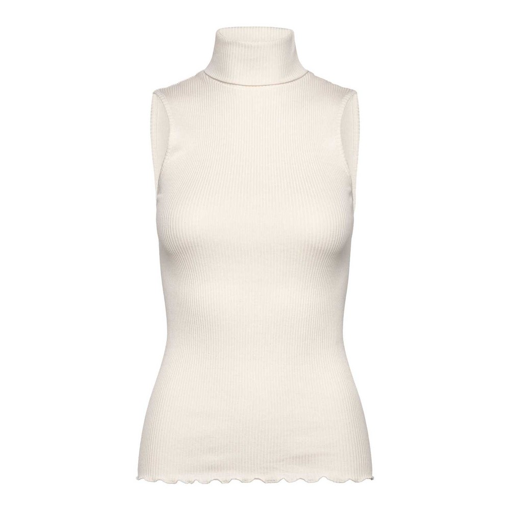 Rosemunde Seiden Rollkragentop Beatha in Ivory