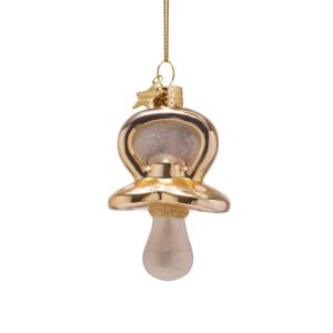 Vondels Weihnachtsbaumschmuck Schnuller Gold Ansicht 1