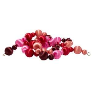 Vondels Kugel-Girlande Bordeaux/Rosa/Rot/Pfirsich 180 cm Ansicht 1
