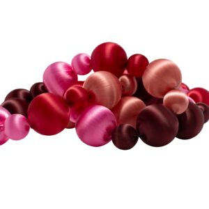 Vondels Kugel-Girlande Bordeaux/Rosa/Rot/Pfirsich 180 cm Ansicht 2