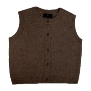 WITHBLACK Weste „WBLANDREA Waistcoat“ Dark Brown