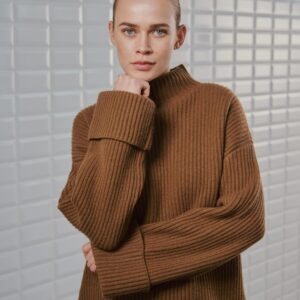 WITHBLACK Pullover „WBLCAROLINE LS Sweater“ Camel 01