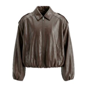 WITHBLACK Jacke „WBLISABEL Vegan Jacket“ Dark Brown