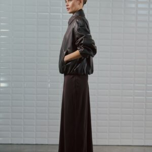 WITHBLACK Jacke „WBLISABEL Vegan Jacket“ Dark Brown 02