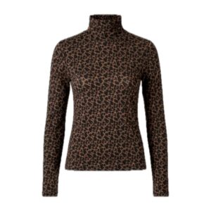 WITHBLACK Shirt „WBLLENA LS Turtleneck“ Leo Print