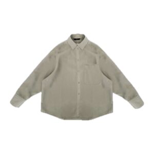 WITHBLACK Bluse „WBLMARLEEN LS Oversized Shirt“ Grey Sand