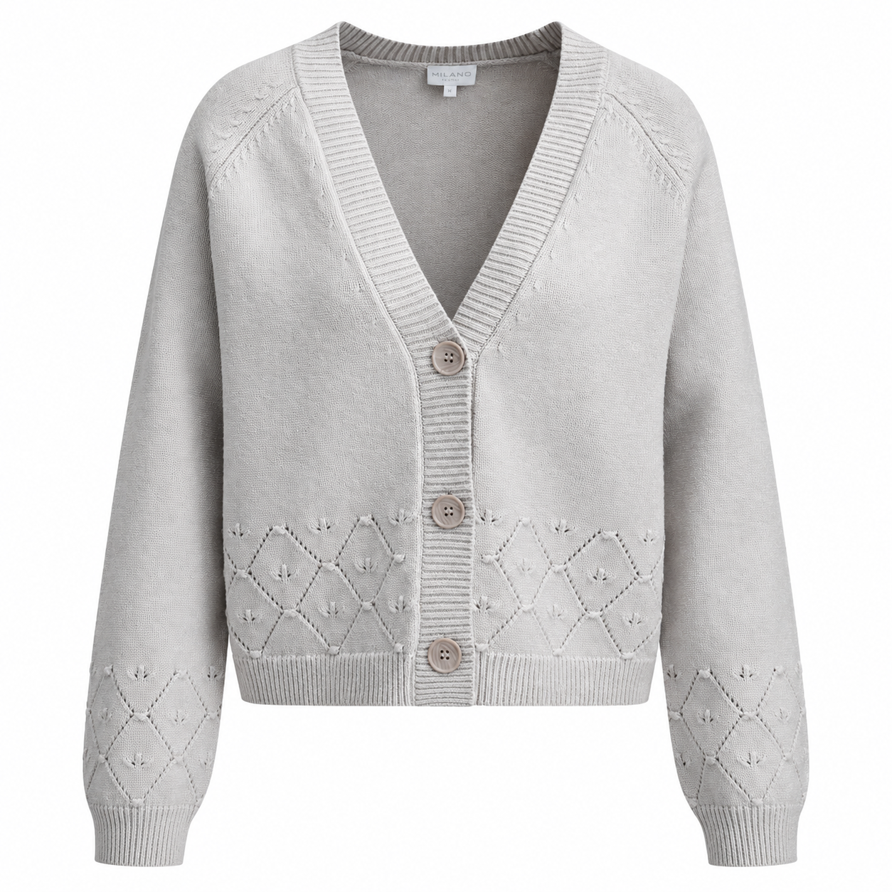 Milano Cardigan Oatmilk Genial