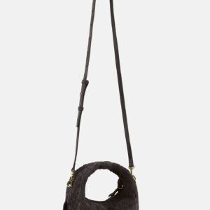 Les Visionnaires Tasche „Greta Micro Weave Cozy“ dark brown