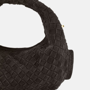 Les Visionnaires Tasche „Greta Micro Weave Cozy“ dark brown