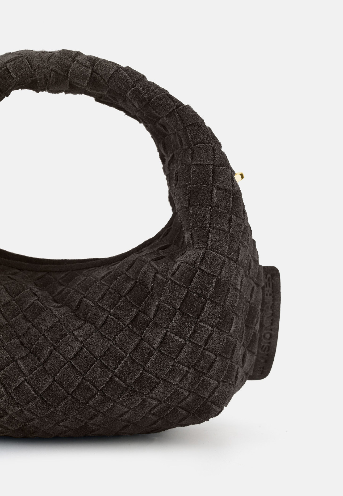 Les Visionnaires Tasche „Greta Micro Weave Cozy“ dark brown