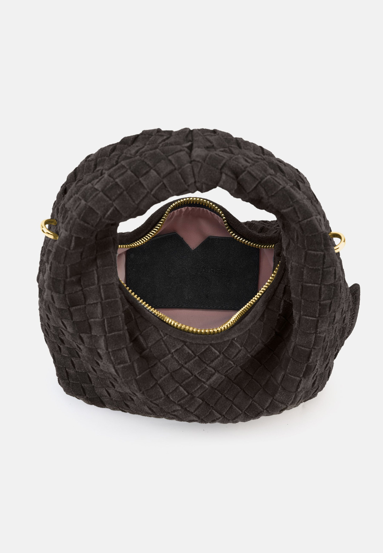 Les Visionnaires Tasche „Greta Micro Weave Cozy“ dark brown