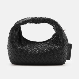 Les Visionnaires Tasche „Greta Micro Weave Glossy“ black