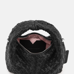 Les Visionnaires Tasche „Greta Micro Weave Glossy“ black