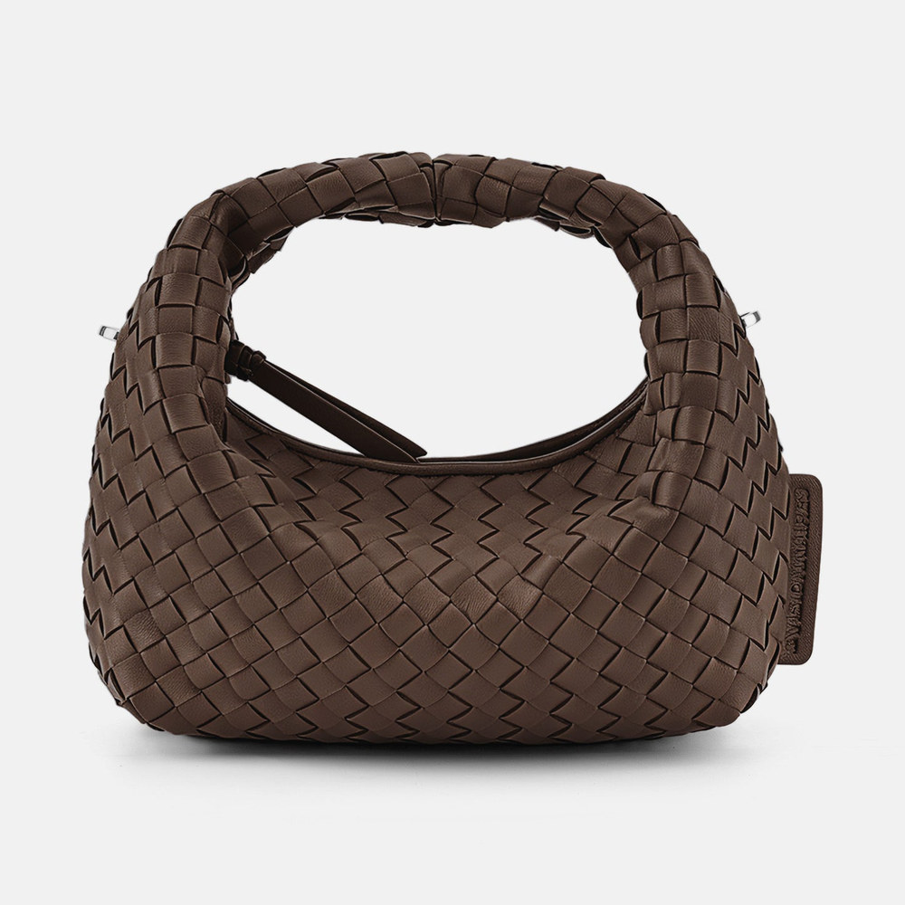 Les Visionnaires Tasche „Greta Micro Weave Silky“ chocolate
