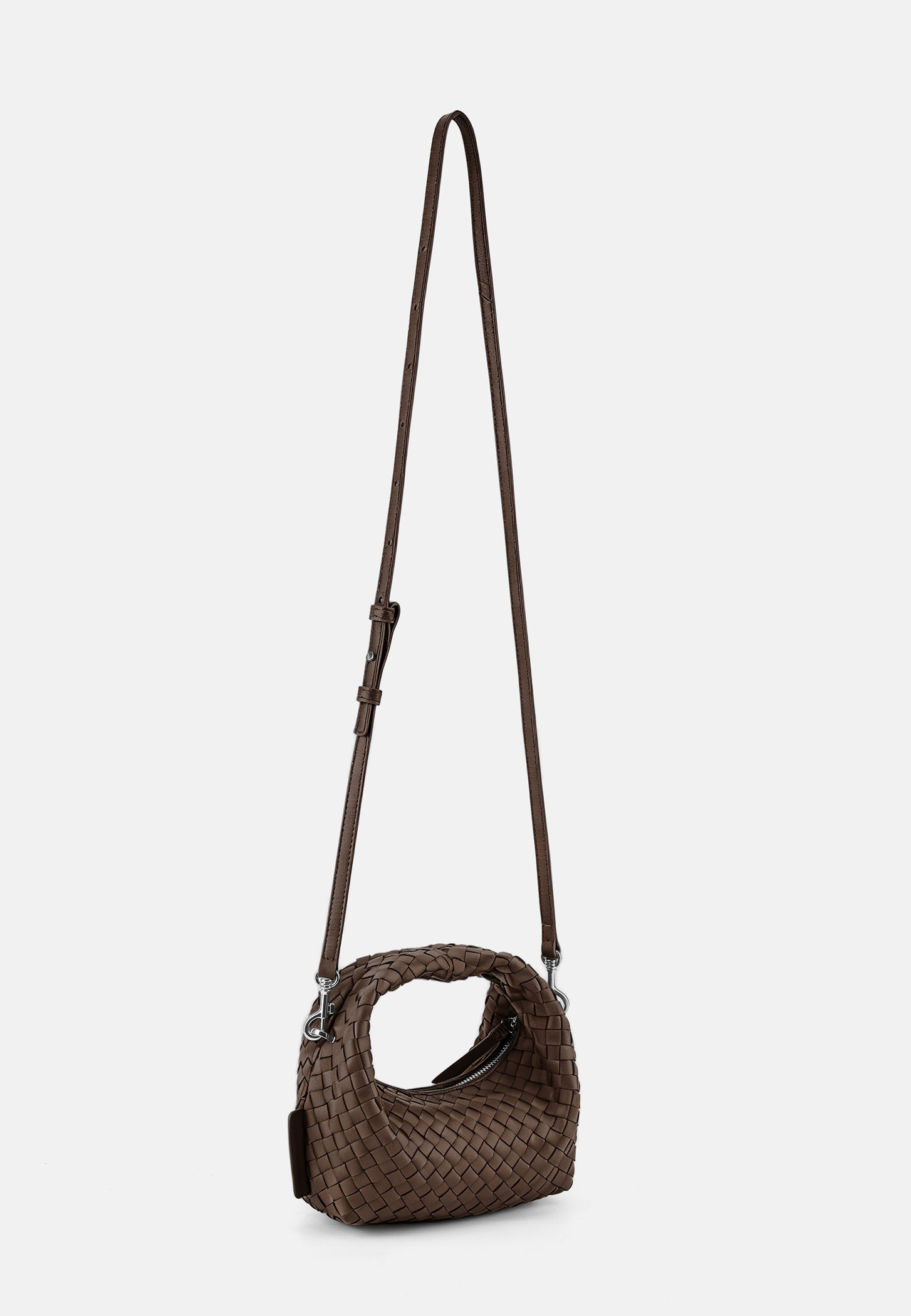 Les Visionnaires Tasche „Greta Micro Weave Silky“ chocolate