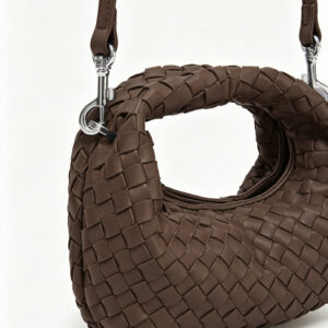 Les Visionnaires Tasche „Greta Micro Weave Silky“ chocolate