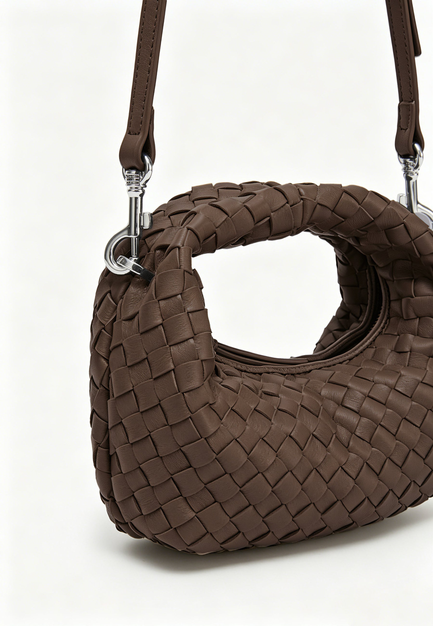 Les Visionnaires Tasche „Greta Micro Weave Silky“ chocolate