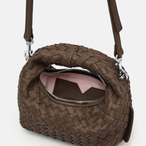 Les Visionnaires Tasche „Greta Micro Weave Silky“ chocolate