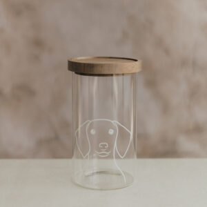 Eulenschnitt Vorratsglas „Hund“ 19 cm