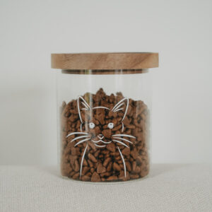 Eulenschnitt Vorratsglas „Katze“ 13 cm