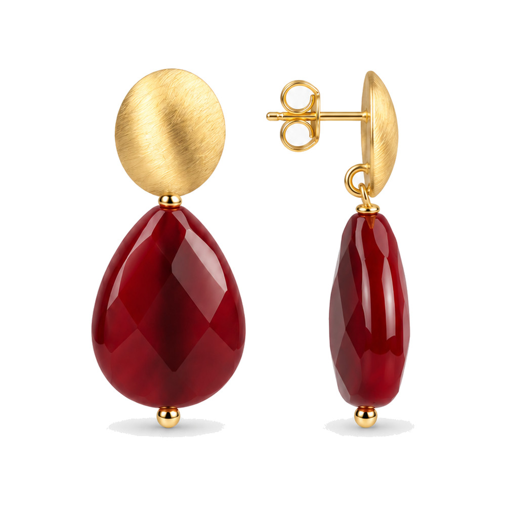 Lott Gioielli Ohrringe „Nore“ Drop M Bordeaux Produktansicht