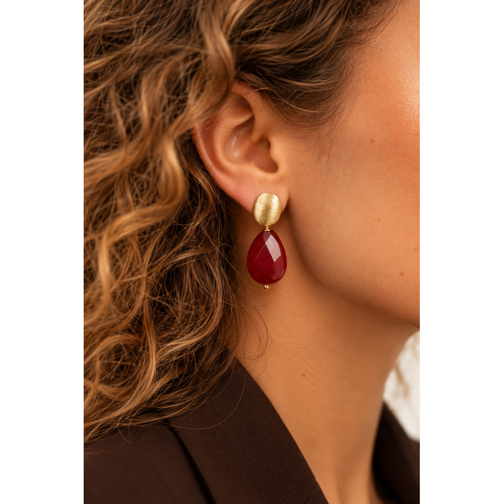 Lott Gioielli Ohrringe „Nore“ Drop M Bordeaux Ansicht 2
