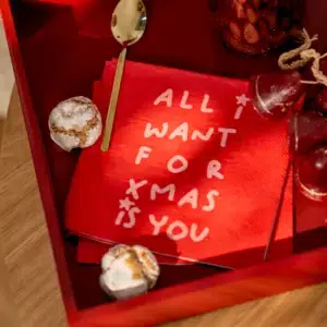 Räder Serviette 33x33cm All i want for xmas is you