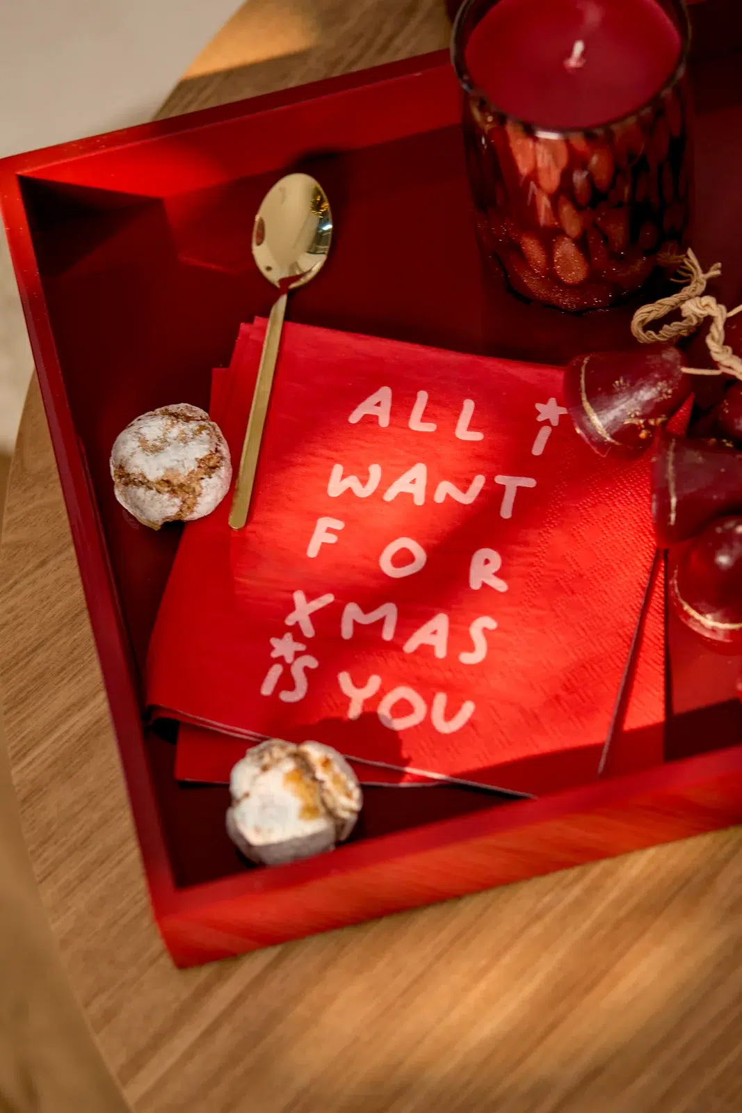 Räder Serviette 33x33cm All i want for xmas is you