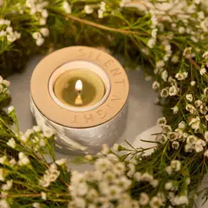 Räder Teelichthalter Silent Night D.7,4cm H.4,3cm
